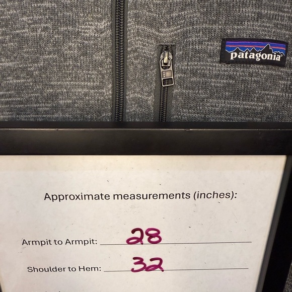 Patagonia Men's Better Sweater 1/4 Zip Charcoal Heather Quarter Zip Fleece XXL - Picture 7 of 7